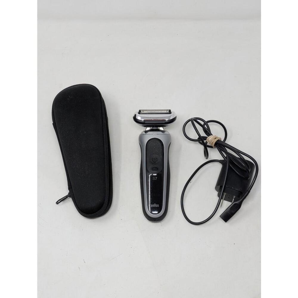 Braun Series 7 S7 360° Flex Electric Shaver Wet Dry + Non-OEM Charger & Case